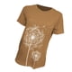 thumbnail image 3 of Minnieouse Camisas de cuello para mujer, camisetas transpirables de verano de estilo Simple de diente de león de manga corta, ropa Prendas para la parte del cuerpo Caqui METRO, 3 of 6