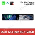 thumbnail image 3 of ZWNAV Dual 12.3 inch Screen Car Radio For KIA Picanto 2011-2017 Android GPS Navigation Multimedia Video Player Stereo Receiver Head Unit, 3 of 15