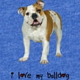 thumbnail image 2 of CafePress - FIN Bulldog Love - Cute Infant Baby Football Bodysuit, 2 of 3