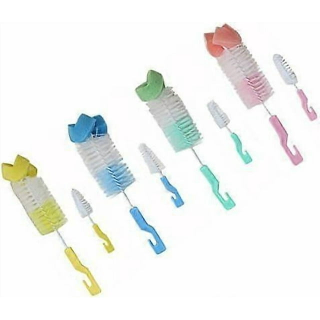 Bottle Cleaning Brush Water Bottle Cleaner for Washing Baby Bottles Sponge Cleaning Large Small Brush Cleaner Set Hanging Sponge Brush