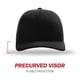 thumbnail image 2 of Gorra de béisbol Richardson 112 Trucker Snapback Solid Black, 2 of 5