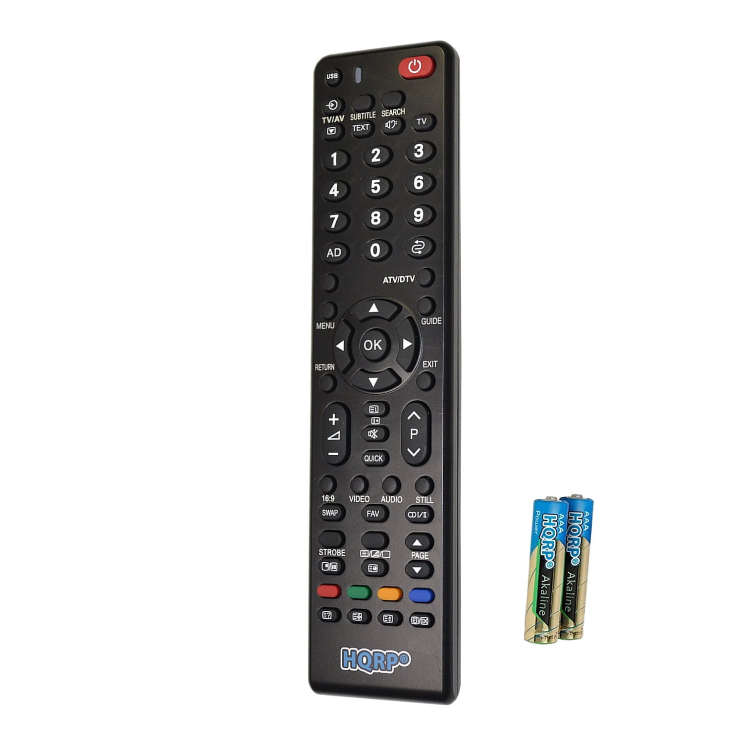HQRP TV Télécommande universelle pour Toshiba 32HV900LP 32L1300U 32L1350U  32L1350U1 32L1400U 32L1400UM LCD LED HD Smart TV 1080p 3D Ultra 4K