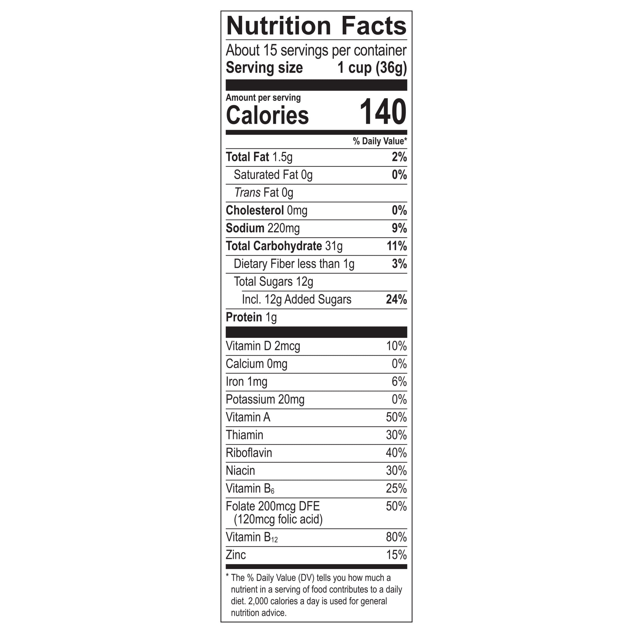 Cinnamon PEBBLES Gluten Free Breakfast Cereal, 19.5 oz Box