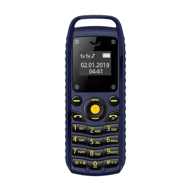 Herunwer Ultra-Compact Dual-SIM Cell Phone with Physical Keyboard and Ear Hook
