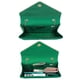 thumbnail image 4 of Bolso de noche Dasein para mujer en terciopelo verde oscuro con detalles dorados, 4 of 6