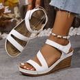 thumbnail image 4 of DAFEI Sandales Femmes Habillées à Plateforme Compensée Sandales Légères d'Été à Bride Sandales Décontractées de Vacances Augmenter la Hauteur Chaussures Rétro de Villégiature, 4 of 7