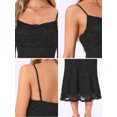 thumbnail image 5 of DARING DIVA Women's Cowl Neck Spaghetti Strap Formal Cocktail Dress M Black, 5 of 6