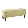thumbnail image 2 of HomePop Storage Bench, Beige, 2 of 12