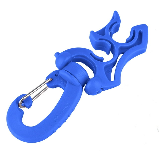 Plongée Sous-Marine Double BCD Porte-Boyau Clip pour la Plongée en Apnée Régulateur Retenue Boucle Crochet avec Simple Pression sur la Conception