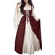 thumbnail image 1 of Disfraz Medieval Renacentista para Mujer, Cosplay Sobre Vestido Vino Tinto L, 1 of 8