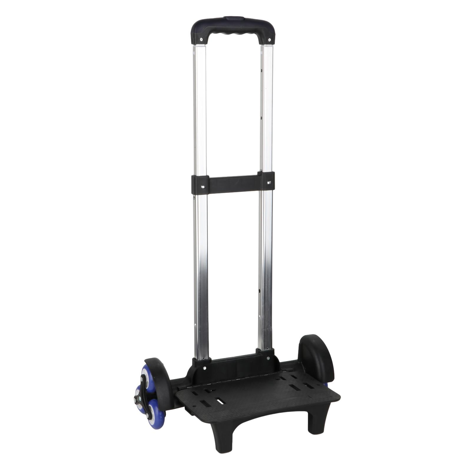 funtasica Stair Climber Folding Hand Truck with 3 Level Height Telescoping Handle Aluminum Alloy Bracket for Shopping, Office Versatile Black