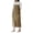 Green Brown, variant on DOVACKA Long Square Cross Back Cotton Apron with Pockets, Adjustable Tie Smock for Kitchen Cooking Gardening