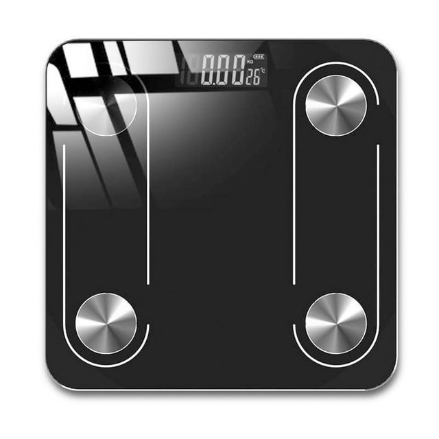 Báscula de grasa corporal con Bluetooth, pantalla LCD sensible, observación clara, peso corporal preciso y automático, báscula inteligente