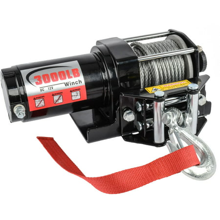 JEGS Performance Products 92600 3000 lb. Electric Winch for Truck or (Best Winch For Honda Rancher)