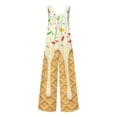 thumbnail image 5 of Weebloom Kids Girls Overalls Ice Cream Stylish Kids Romper With Pockets Comfortable Summer Play Jumpsuit For Girls And Boys 5-6 Years, 5 of 7