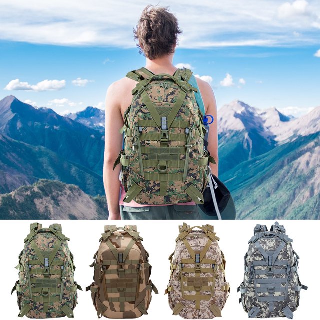 Mochila Funcional Xihbxyly Camuflaje Doble Hombro Resistente Al Agua