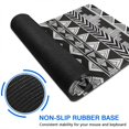 thumbnail image 6 of Long Mouse Pads for Desk,Black Geometric Triangle Chevron Pattern Desk Mats on Top Of Desks, Desk Mouse Pad Extra Large with 3mm Non-Slip Base and Stitched Edge for Gaming,Office,Work,Home 47.3"x23.6", 6 of 6
