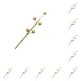 thumbnail image 2 of Injueey Bayas de Navidad Espuma decorativa Festival de vacaciones artificiales Recogida de ambientes de Navidad Decoración al aire libre Cono Oro 10piezas, 2 of 6