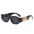 thumbnail image 2 of Gafas De Sol rectangulares pequeñas para hombre y mujer, Gafas De Sol cuadradas, De viaje, Vintage, Retro, UV400, Lunette Soleil, Gafas De Sol para mujer Tan Jianjun unisex, 2 of 2