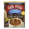 Caffe D'Vita French Vanilla Cappuccino Coffee Mix, 99.7% Caffeine Free, (Pack Of 6)
