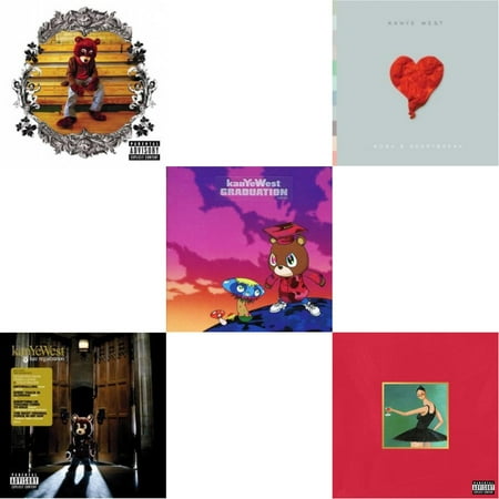 College Dropout & Late Registration & Graduation & 808S & Heartbreak & My Beautiful Dark Twisted Fantasy [CD Bundle]