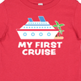 thumbnail image 4 of Inktastic My First Cruise with Cruise Ship and Palm Trees Boys or Girls Baby T-Shirt, 4 of 5