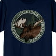 thumbnail image 2 of Adventure Society North Dakota Moose Men's Navy T-Shirt-Large, 2 of 4
