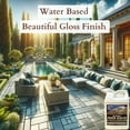 thumbnail image 6 of GET SERIOUS Paver Sealer Super Strong Concrete Paver Sealer and Sand Lock All-in-One. Water Based Wet Look Sealant for Cement, Brick, Natural Stone, Slate, Bluestone, Patio, Driveway. (Quart), 6 of 8