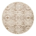 thumbnail image 3 of Unique Loom Rushmore Collection Area Rug - Washington (7' 10" Round Dark Beige/Beige), 3 of 7