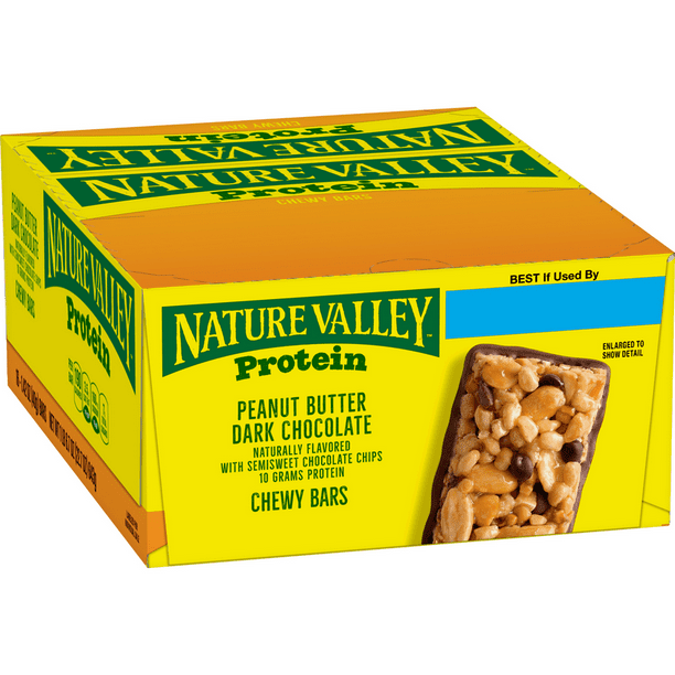 Nature Valley Chewy Granola Bars, Protein, Peanut Butter Dark Chocolate