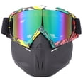 thumbnail image 1 of Gafas deportivas amarillas y rojas, accesorio para casco con protección facial para exteriores, gafas de ciclismo a prueba de viento para moto y esquí, 1 of 8