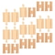 thumbnail image 3 of FELTECHELECTR 18 piezas de accesorios para vías de tren, vías de tren de madera, bloques para ensamblar, vías de tren de juguete de madera, 3 of 6
