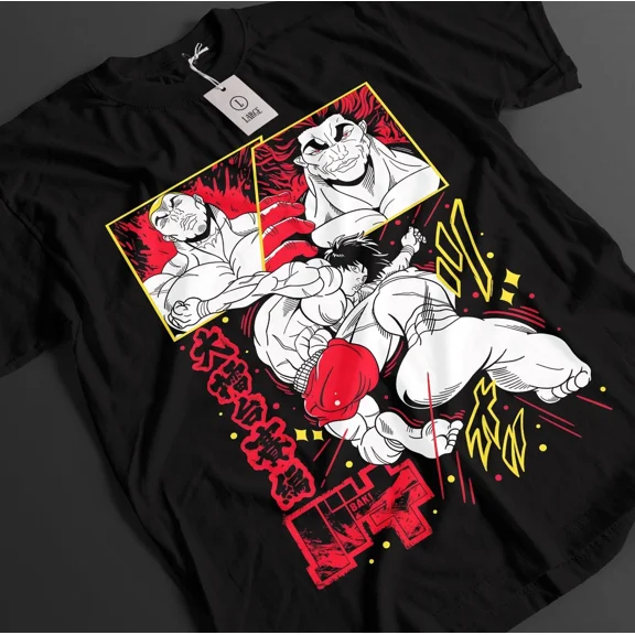 RARE Baki The Grappler Shirt Yujiro Hanma Tshirt Baki Top Fighting T-Shirt Unisex Tee