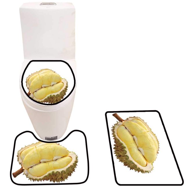 ABPHQTO duri Isolate sobre fondo blanco Juego de alfombras de baño de 3 piezas Alfombra de baño Alfombra de contorno y tapa de inodoro ABPHQTO Cont-CHAPPLE-14080