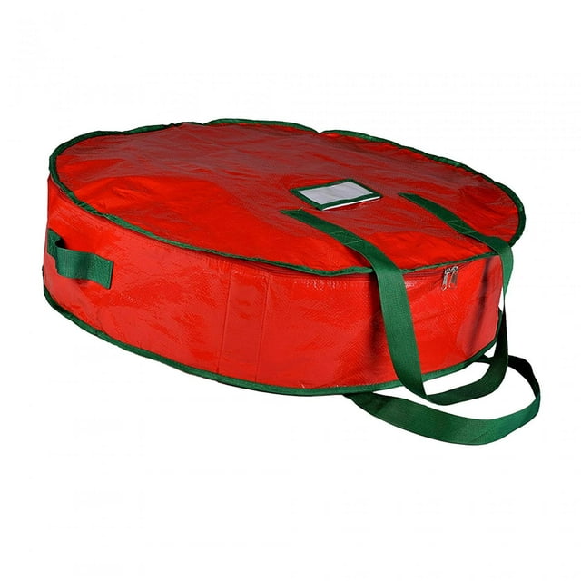 Organizador de bolsa de Almacenamiento perfecl Bolsa de corona Artificial impermeable roja con cremallera 30 pulgadas