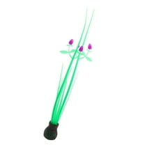 Unique Bargains Purple Aquarium Simulation Coral Orchid Flower Silicone Fluorescent Coral Glow Fish Tank Landscape Decor