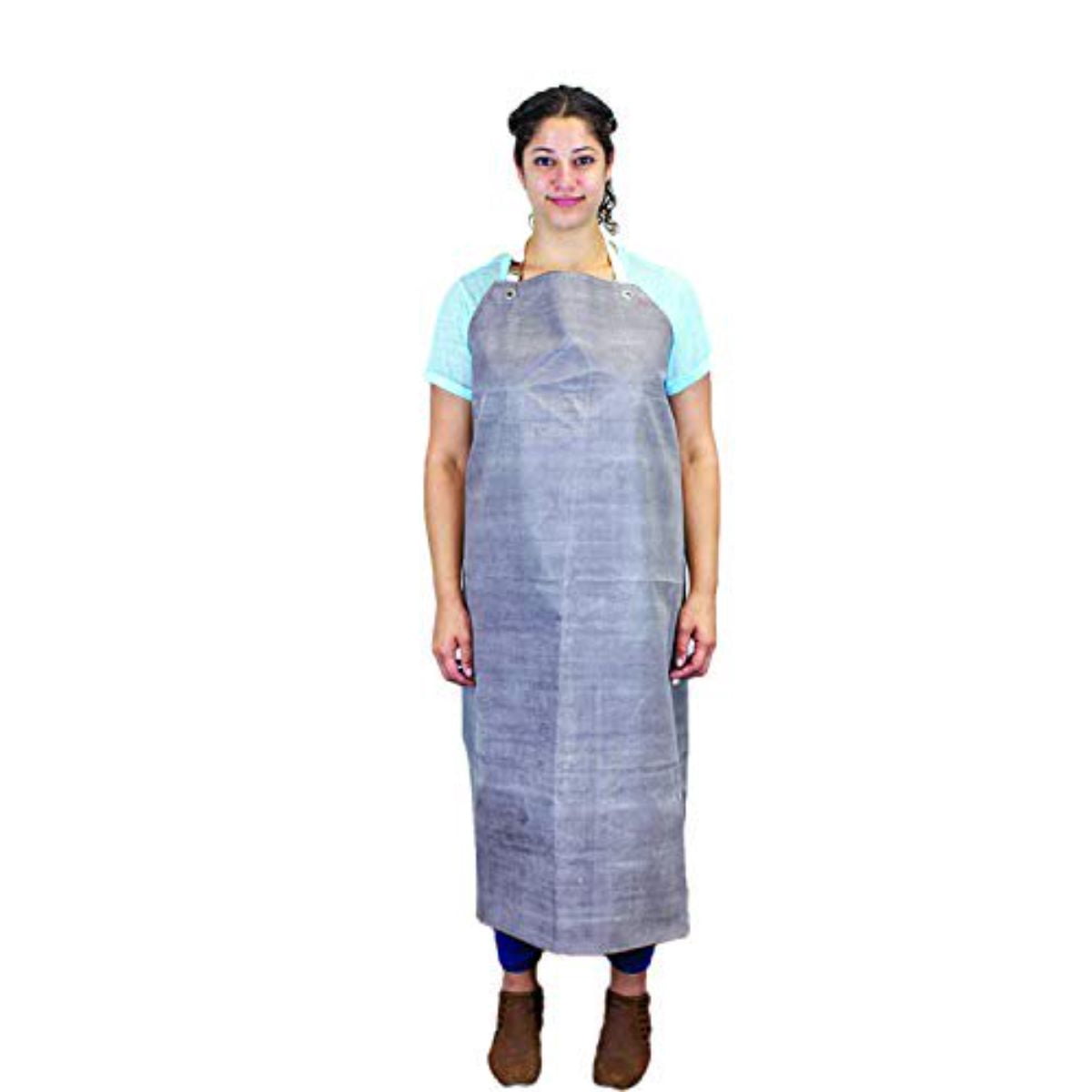 Safe Handler Heavy Duty Nitrile Industrial Bib Apron, Chemical & Oil ...