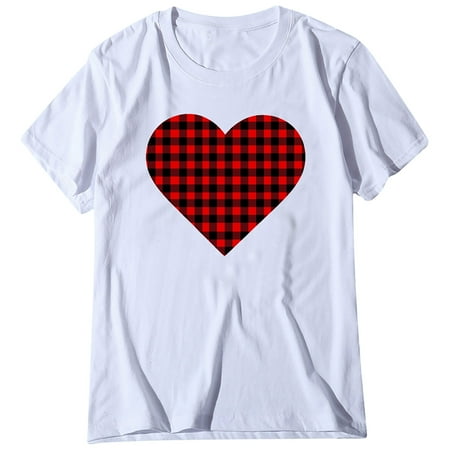 

White Blouse for Women Womens Blouses And Tops Dressy Women s Short-Sleeved Print Round Neck Top T-shirt Corset Tops for Women White XL