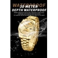 thumbnail image 3 of Mens Watches Stainless Steel Waterproof Analog Quartz Watch for Men with Date  Fashion Wristwatch, 3 of 6