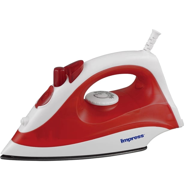 Plancha antiadherente compacta Impress Basic de 1200 W, color rojo