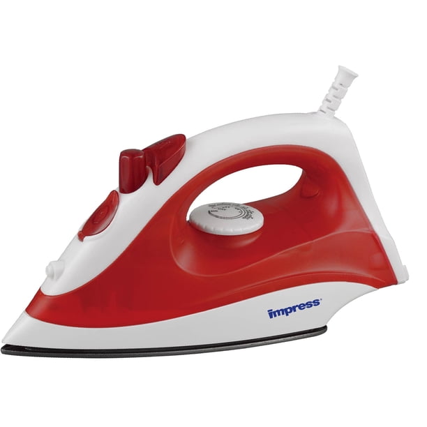 Plancha antiadherente compacta Impress Basic de 1200 W, color rojo