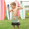 thumbnail image 4 of FORMRS Boys Swim Trunks Quick Dry Mesh Liner Boardshorts Sizes XS-XL, Red Glasses, 4 of 7