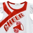 thumbnail image 6 of Girls Cheerleading Costume Outfit Sleeveless Tops with Skirt Fancy-Dress, 6 of 7