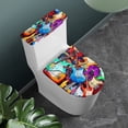 thumbnail image 2 of COEQINE Multicolor Guitar Toilet Lid Dust Cover Set Machine Washable Replacement Easy Installation with a 2-Piece Toilet Cover Set, Fits Most Tanks & Lids, 2 of 7