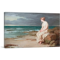 ARTCANVAS Miranda Canvas Art Print by John William Waterhouse - Size: 12" x 8" (0.75" Deep)