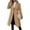Camel, variant on Women's Casual and Stylish Long Solid Color Wool Coat with Double-breasted Lapel Beige L
