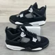 thumbnail image 1 of N I-K-E A i r-Jor-dan 4 Retro White Thunder FQ8138-001 Men’s Size 13, 1 of 6