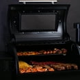 thumbnail image 5 of ASMOKE AS700P 700 sq. in. Skylights Wood Pellet Grill Smoker 8 in 1 BBQ  - Black, 5 of 11
