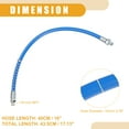 thumbnail image 4 of Unique Bargains 2pcs 16 Inch Universal 1/8" NPT Grease Gun Flex Hose Trailer Flex Grease Hose Extension Non-Slip Blue, 4 of 6