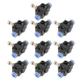 thumbnail image 4 of Pneumatic  Speed Valve Air  Control Valve Speed Controller 10pcs 6mm Push In Quick Connect with Elliptical Release Ring for Automation Equipment, 4 of 7
